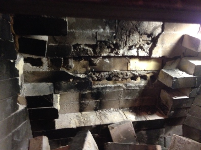 Firebox sweep & restoration - before