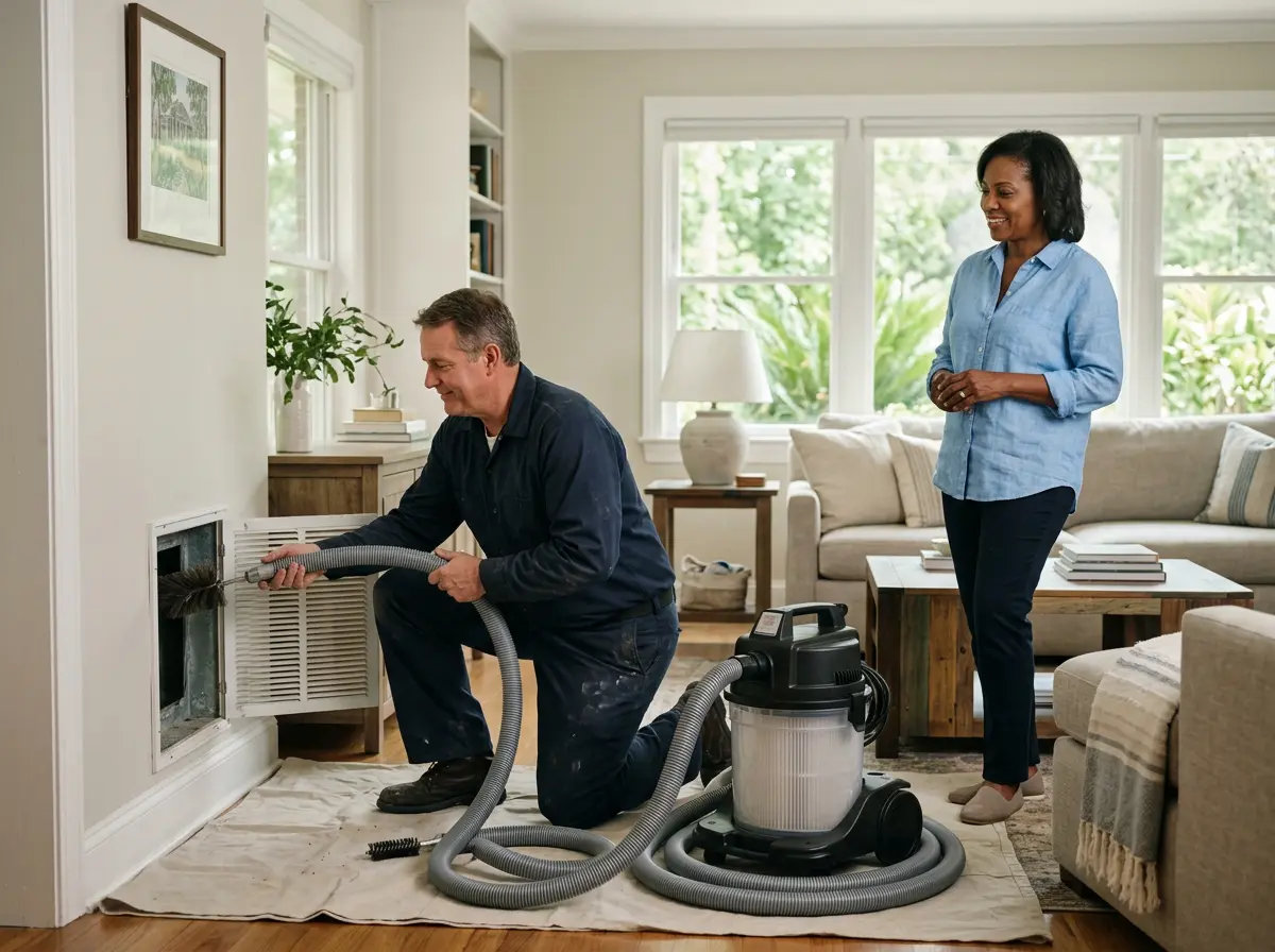 In-home dryer-vent service: completed chimney work in Baton Rouge